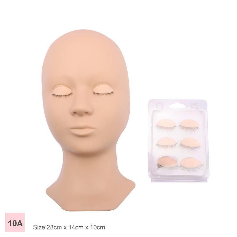 10A Silicone Training Mannequin Heads - Allovelashes