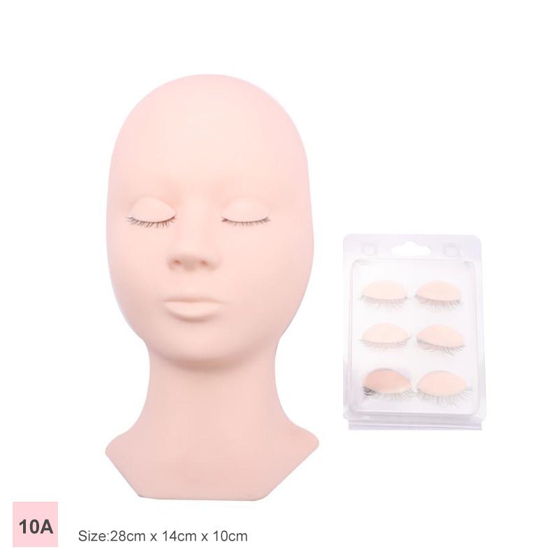 10A Silicone Training Mannequin Heads - Allovelashes