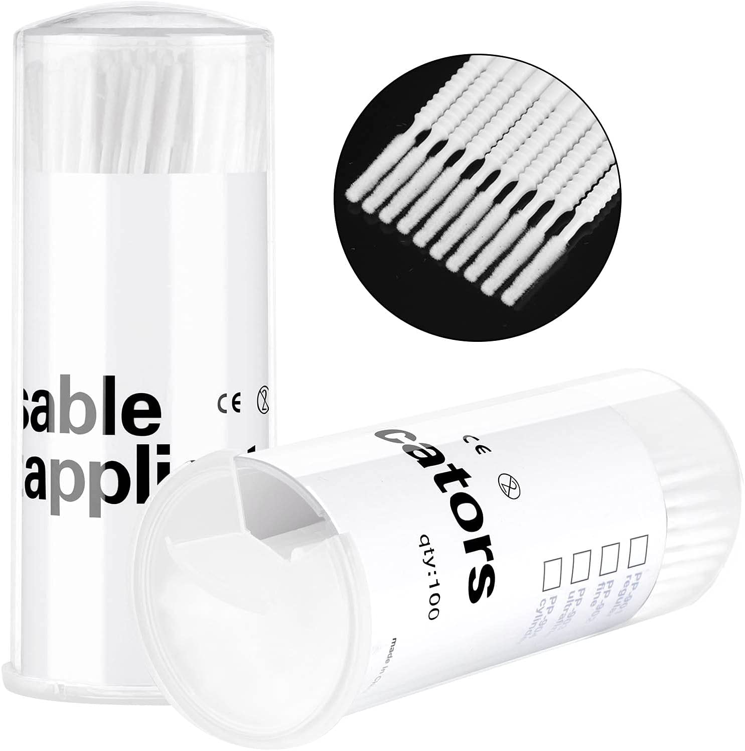 Disposible Micro Applicators Brushes 100pcs - Allovelashes