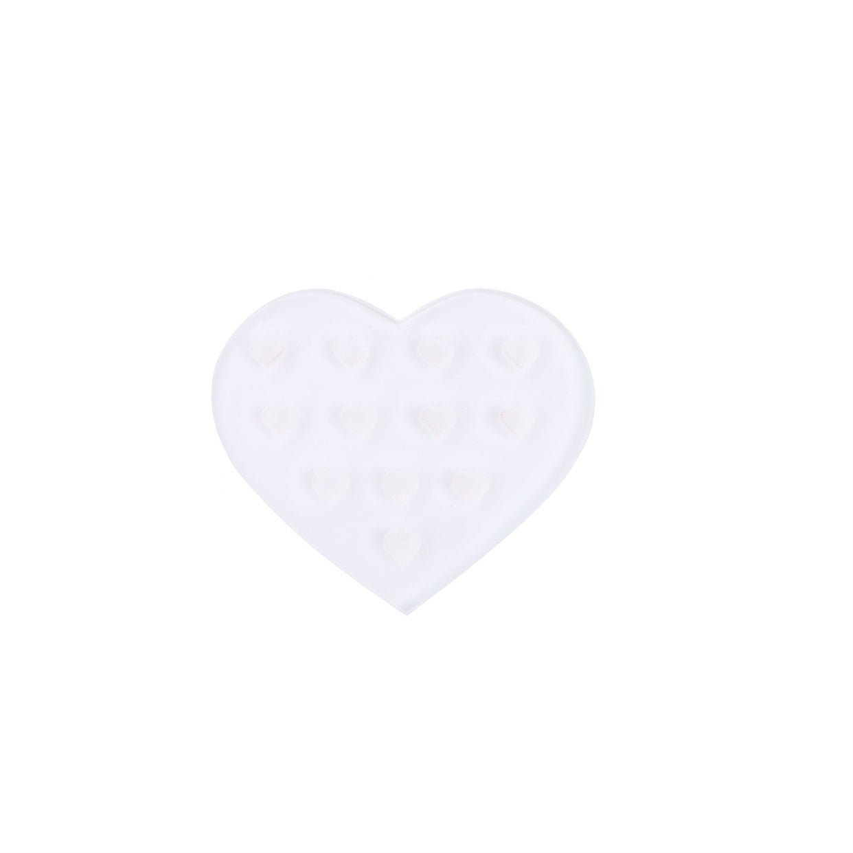 Heart-Shaped Pink Glue Holder for Eyelash Extensions - Allovelashes