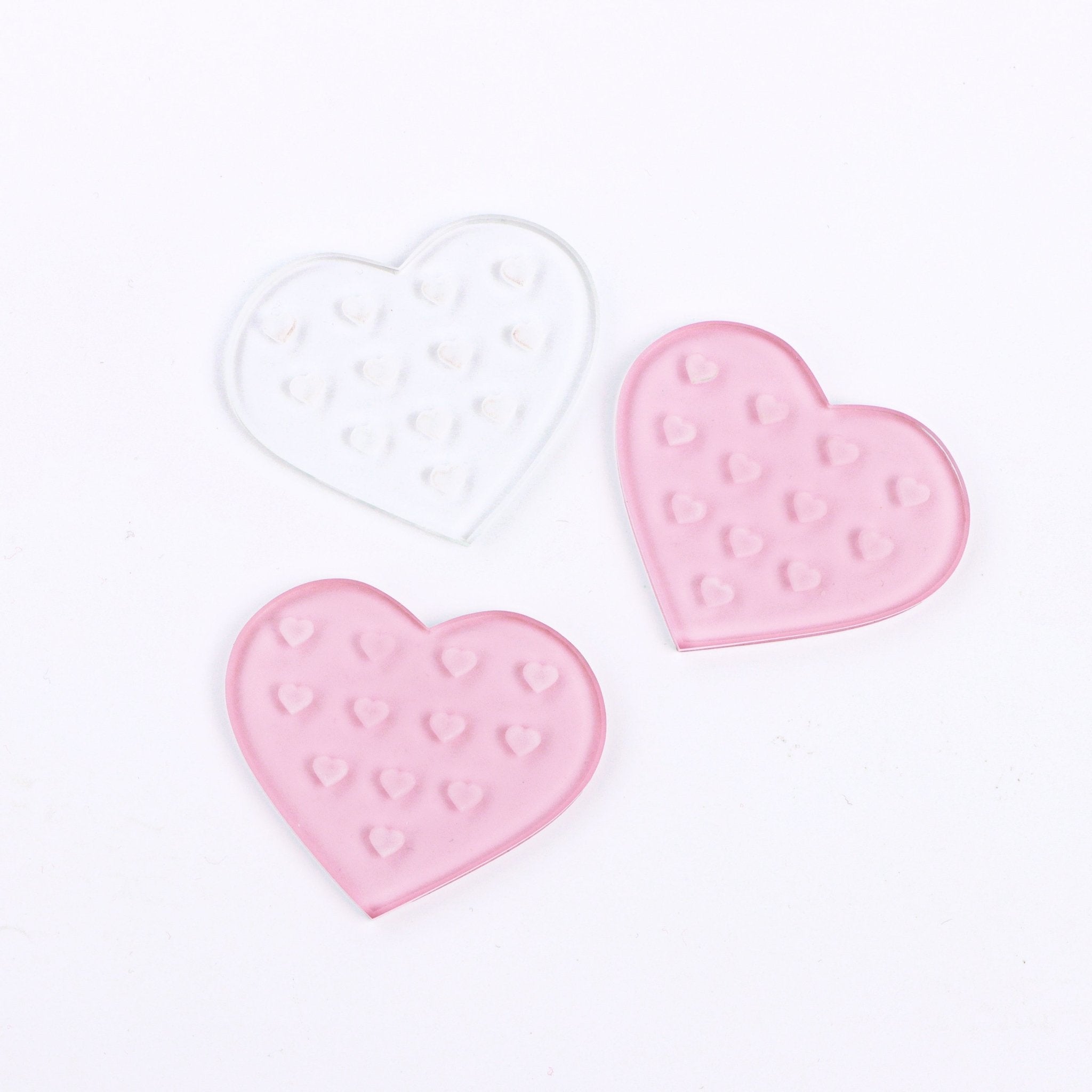 Heart-Shaped Pink Glue Holder for Eyelash Extensions - Allovelashes